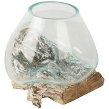 Darimana Glas auf Kaffeewurzel white wash