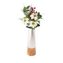 Vase mit Weihnachtsstern