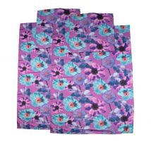 Mikrofaser Bettwäsche 4tlg. violett/blau