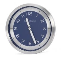 Pierre Chaubert Funk-Wanduhr, silber-blau