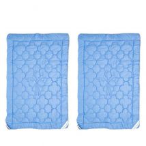 Stoffhanse Steppdecke 2er-Set blau 135x200cm