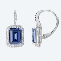 Ohrhänger 925 Silber rhodiniert Zirkonia