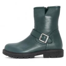 Andrea Conti Damen Lederstiefelette dunkelgrün