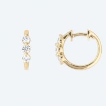 LG Creolen 585 Gelbgold Brillanten