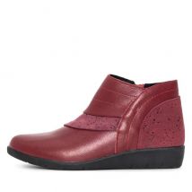 Chiara Gradi Damenstiefelette weinrot