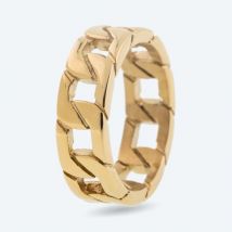 Steelura Panzerrring vergoldet