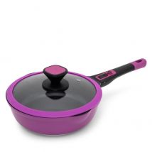 KING Click-Grip Bratpfanne 24cm mit Deckel Beere