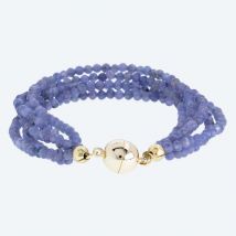 Armband Tansanit 5-reihig Magnetverschluß