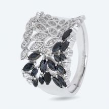 Ring 925 Silber rhodiniert Spinell