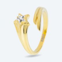 Ring Stern 925 vergoldet