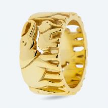 Ring Elefanten 925 vergoldet