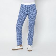 Perfectly JU Hose 'Liva' Regular blau/ weiß