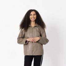 OTTO KERN Damen-Lederjacke 'Bella' taupe