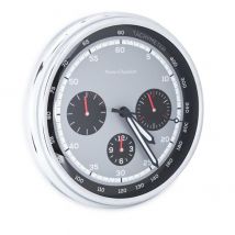 Pierre Chaubert Funk-Wanduhr grau-schwarz