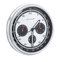 Pierre Chaubert Funk-Wanduhr weiß-schwarz