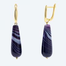 Ohrhänger 925 verg. Achat lila