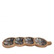 Dipschale Teak mit Abalone