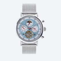 PortaS Herren-Automatikuhr "Spreetal" eisblau