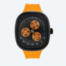 NUBEO Herrenuhr "Tri-Star Orbit Automatic"orange