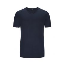 Replay T-Shirt mit Rollkante und V-Ausschnitt