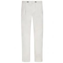 Tom Rusborg Leinenhose mit Bundfalte und Tunnelzug