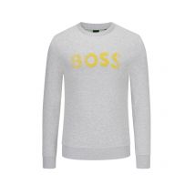 BOSS GREEN Leichtes Sweatshirt mit frontseitiger Logo-Stickerei