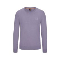 BOSS ORANGE Pullover mit Kaschmiranteil und Logo-Aufnäher