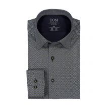 Tom Rusborg Hemd mit Muster, Modern fit, Extralang