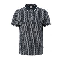 s.Oliver Poloshirt Piquê mit Allover-Print, extralang