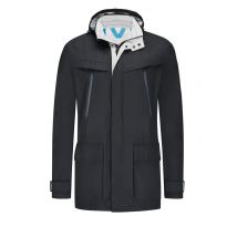 Bugatti Leichte Funktionsjacke mit Kapuze im Kragen, Rainseries