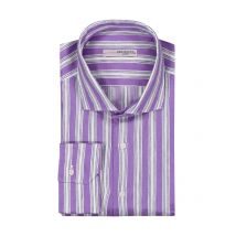 Artigiano Hemd mit Streifen-Muster aus Baumwolle mit Leinen