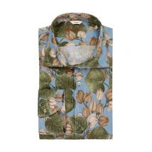 Stenströms Leinenhemd mit floralem Muster, Comfort Fit