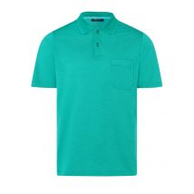 Maerz Poloshirt mit feiner Musterung und Brusttasche