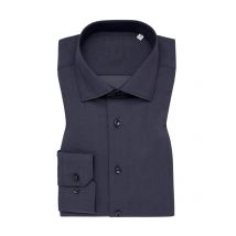 Eterna Unifarbenes Stretch-Hemd mit extralangem Arm