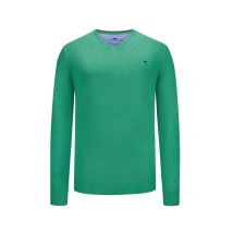 Fynch-Hatton Pullover aus Baumwolle mit V-Ausschnitt, extralang