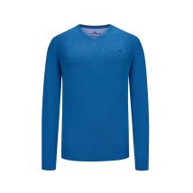 Fynch-Hatton Pullover mit V-Ausschnitt und Logo-Stickerei