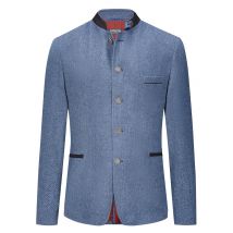 Lodenfrey Trachtenjanker mit Fischgrät-Muster und Wappenknöpfen