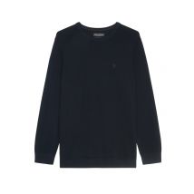 Marc O'Polo Piqué-Pullover aus Baumwolle mit kleiner Logo-Stickerei