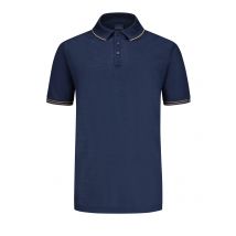 Paul & Shark Glattes und strapazierbares Poloshirt mit Streifenakzenten