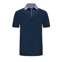 Paul & Shark Poloshirt mit kurzem Zip und Kontrast-Details am Kragen