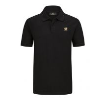 Belstaff Unifarbenes Piqué-Poloshirt mit Logo-Aufnäher