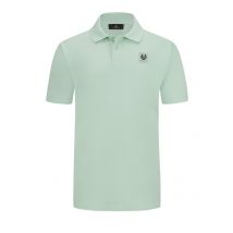 Belstaff Unifarbenes Piqué-Poloshirt mit Logo-Aufnäher