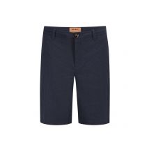 MOS MOSH Gallery Karierte Seersucker-Shorts mit Stretch-Anteil