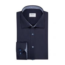 Stenströms Twill-Hemd mit Ausputz aus Twofold Super Cotton