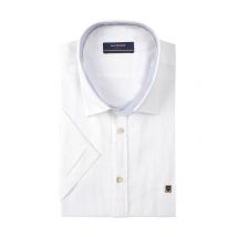 Hatico Leichtes Kurzarmhemd mit Leinen, Regular Fit