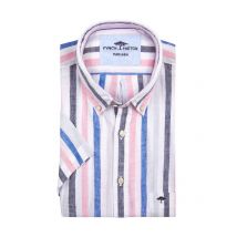 Fynch-Hatton Gestreiftes Kurzarmhemd aus Leinen