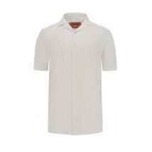 MOS MOSH Gallery Strukturiertes Kurzarmhemd aus Baumwoll-Mix