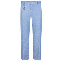 Paul & Shark Melierte Leinenhose mit elastischem Bund