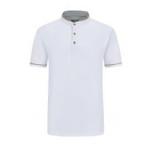 Arido Trachten-Poloshirt mit Doppelstehkragen und Hornknöpfen
