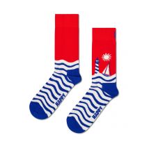 Happy Socks Socken mit Segelboot Motiv